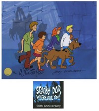 Scooby Doo 50th Anniv Limited Edition cel Signed Willie Ito Jerry Eisenberg OH picture