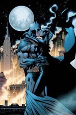 JIM LEE rare KISSING THE KNIGHT giclee PAPER signed BATMAN CATWOMAN Hush COA picture