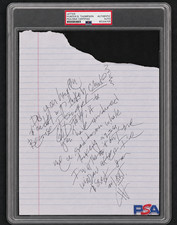 Signed Hunter S. Thompson Fear And Loathing in Las Vegas Handwritten Letter PSA picture