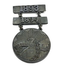Us Indian War Period Bronze Large Medal Signed G. W. Rosevelt. Diameter 1.5/8”. picture