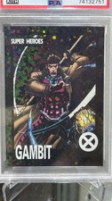 Kith 2023 UD Kith X-Men '92 Gambit Black Opal Fractal #2 1/1 PSA Authentic  picture