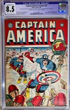 ⭐️Captain America Comics #25, 1943 CGC 8.5 VF+ (3rd Highest Grade)❤️Beautiful  picture
