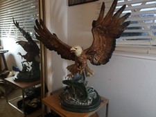 ED CHOPE The Fisherman ll Eagle Polychrome Edition Original Bronze Sculpture picture