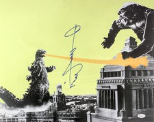 1954-1971 Haruo Nakajima Godzilla Signed LE 16x20 Color Photo (JSA) picture