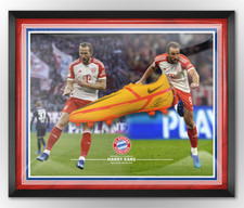 Harry Kane Signed & Framed Football Boot Bayern Munich & England AFTAL COA picture