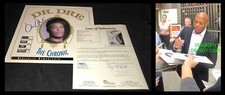Dr. Dre signed The Chronic vinyl LP record album photo proof poster NWA rap JSA picture