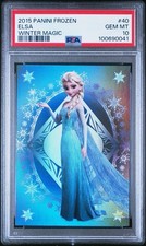 2015 PANINI FROZEN WINTER MAGIC #40 ELSA WINTER MAGIC PSA 10 GEM MINT POP 2 RARE picture