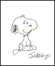 Charles M Schulz Signed Autograph 11x14 Peanuts Snoopy Original Art Sketch JSA picture