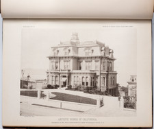c. 1888 Photograph Book 'Artistic Homes of California' Mansions, San Francisco picture