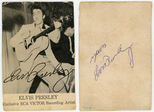 Elvis Presley ~ Signed Autographed 1950's RCA Victor Photo Card ~ JSA LOA picture
