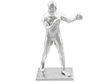 Antique George VI Sterling Silver Boxer Statue/Table Ornament picture