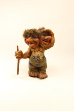 Unique Handmade Double-Headed NY-Form Troll from Norway - Rare Folk Saga picture