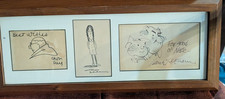 Unique Vintage 1950's Cartoon Artists Sketch Autograph Day Addams Ketchum picture