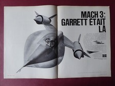 11/1966 PUB GARRETT AIRESEARCH MACH 3 SR-71 YF-12A SST BOEING LOCKHEED FRENCH AD picture
