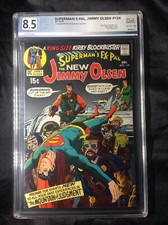 💥SUPERMAN'S PAL💥 JIMMY OLSEN #134 CGC 8.5 OW/W💥1st APP OF DARKSEID💥 picture