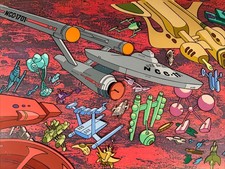 STAR TREK animation Cel Vintage 70’s Cartoons Uss Enterprise FILMATION Art I3 picture