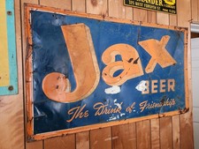 1913-1956 Jax Beer Jacksonville Florida Fla FL  Breweriana Sign picture