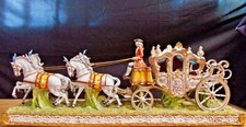 TICHE Porcelain Capodimonte 4-Horse Carriage by Giorgio Galletti.LIM ED #31 MINT picture