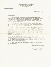 Eric Voegelin Philosopher 1957 Typed Signed Letter LSU Robert Heilman Jaffe picture