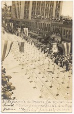 RPPC 1909 DENVER ELKS PARADE BUILDINGS OLD PHOTO POSTCARD * NOW ON SALE * PC4862 picture