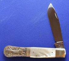 RARE Coutel by Graham Clayton, Sheffield, England NOS Pearl pocket Knife 1970s picture