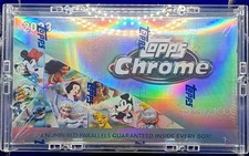 Topps 2023 Chrome Disney 100 Hobby Box Sealed w/ premium plastic case protection picture