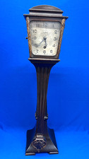 Rare Antique 1923 Ansonia Mahogany Mystery Swing Clock #3 * picture