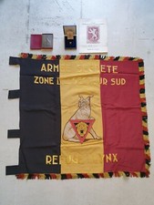 TOP RARITY: Unique Secret Army Flag / Most Famous WW2 LYNX Spy Network (1946) picture