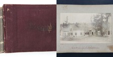 1891 antique PHOTO ALBUM ma nh BARNUMS CIRCUS SMITH COLLEGE AMHERST fam WALDRON picture