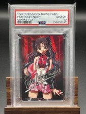 PSA10 POP 1 Fate TYPE-MOON Rin Tohsaka Comiket 72 Phone Card Japan Rare picture