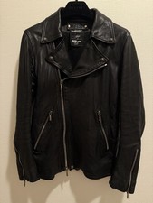 Backlash The Line Double Rider Leather S Jacket Black picture