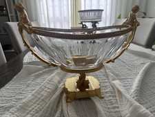 Signed “ Martine Benito “ French  Empire-style Gilt Bronze And Crystal picture