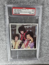 1969 MISTER SOFTEE LTD LORD NEILSON'S STAR CARD JIMI HENDRIX #19 PSA 9 MINT picture