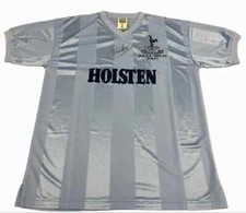 Glenn Hoddle Signed Spurs 1984 UEFA Cup Final Retro Football Shirt + Dealer COA picture