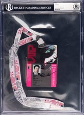 Elon Musk Signed Pass - Beckett Authentic picture