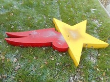 Vintage SHOOTING STAR Neon Advertising Store Display SPACE SIGN picture