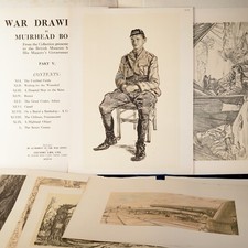 Rare War Drawings Muirhead Bone (1876-1953) 60 Original Lithographs WW1 1917 picture