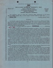 NATALIE WOOD - CONTRACT SIGNED 08/02/1960 picture