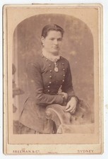 CABINET PHOTO of Young Lady by Freeman & Co Sydney NSW Australia c1885 picture