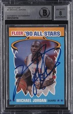 1990-91 FLEER AUTHENTIC AUTO #5 MICHAEL JORDAN BGS AUTHENTIC picture