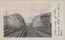 RPPC Union Furnace PA Spruce Creek Train Railroad Depot Photo Postcard J72 picture