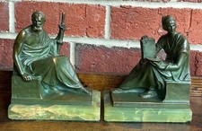 antique Austrian  Bronze  bookends,  Sc Bruno Zach,  c. 1915,  rare picture