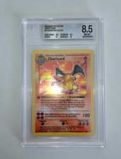 Pokemon Base Set Charizard Holo Card 4/102 1st Edition BGS 8.5 (New Cert) First picture