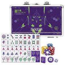 Evangelion Khara Mahjong Set Limited w/ Metal Case Overseas Exclu picture