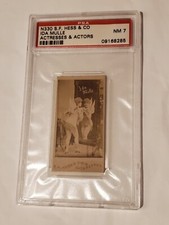 1880s S.F. HESS Cigarettes Tobacco Card Actresses N330 IDA MULLE PSA 7 1/1 Rare picture