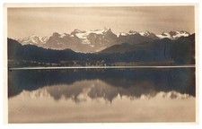 Vintage Postcard Aegeri Lake Switzerland Alpine View Toward Urirotstock picture