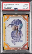 2023 CARD.FUN DISNEY100 JOYFUL ART GOLDEN #SP07 ELSA 48/100 PSA 10 picture