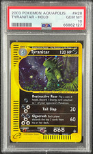 2003 Pokemon Tyranitar #H28 Holo Aquapolis PSA 10 GEM MINT picture