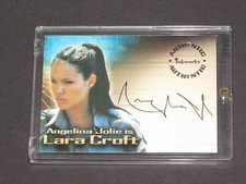 ANGELINA JOLIE 2003 LARA CROFT TOMB RAIDER AUTOGRAPH CARD A1 picture