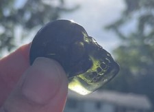 Rare Moldavite Skull, Approx. 1.5 inches in very good condition picture